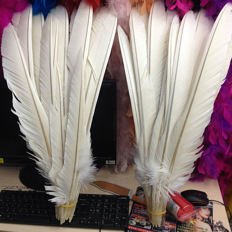 New! listing! 10 pcs 20-26 inches / 49-60 cm of rare natural white eagle feathers Favorites Free Shipping