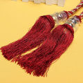 1 Pair Tiebacks Holdback Home Windows Curtain Tie Backs Decoration Crystal Rope Curtain Tiebacks Tie Backs Ball Beaded Tassel