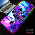 MRGBEST RGB Large Gaming Mouse Pad Oversize Glowing Led Extended Mousepad Non-Slip Rubber Base Computer Keyboard Pad Mat for LOL