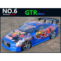 Large RC Car 1:10 High Speed Racing Car For Nissan GTR Championship 2.4G 4WD Radio Control Sport Drift Racing electronic toy