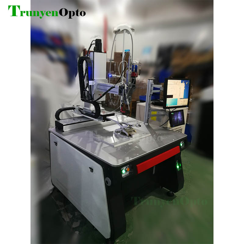 500W 1000W 1500W Continuous Optical Fiber Laser Welding Machine for Lithium Battery Round Tube Seal Welder All Metal