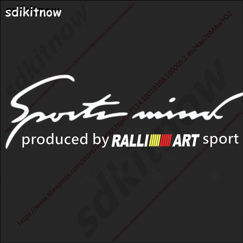 28x10cm RALLI ART ralliart Sports Car Windows Body Sticker Decal Auto Styling For mitsubishi lancer asx outlander pajero galant