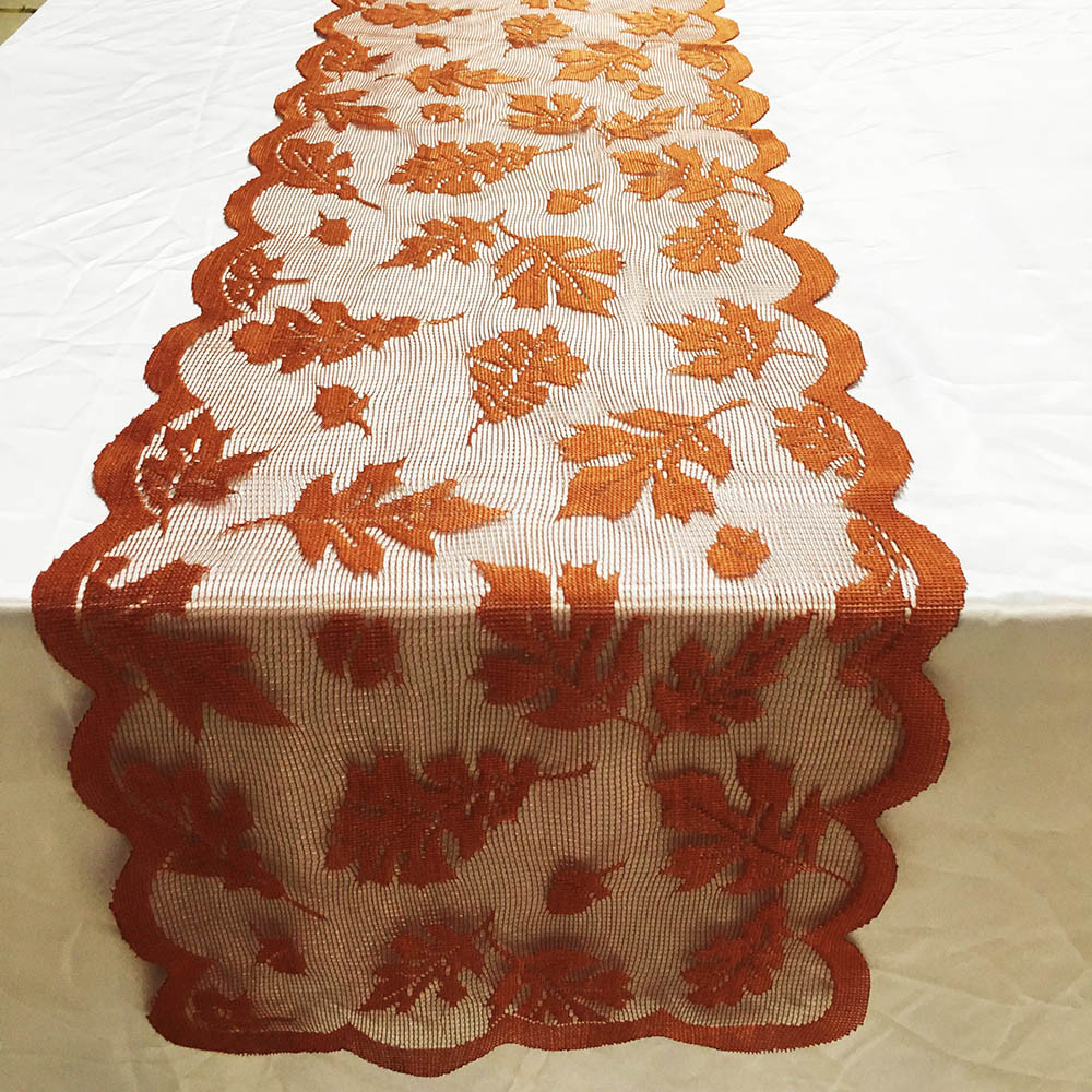 Maple Leaf Lace Table Runner Perfect for Fall Dinner Parties Restaurant Decor For Home Wedding Party Decoration Table Cover