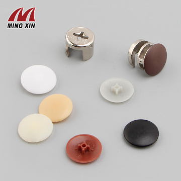 100PCS MX 3-in-1 eccentric plastic decorative cover large screw cover nut bolt outer cover protective cover furniture hardware