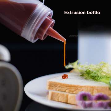 Sauce Vinegar Oil Ketchup Gravy Cruet Kitchen Accessories Gravy Boat Plastic Condiment Dispenser 8-24oz Squeeze Bottle