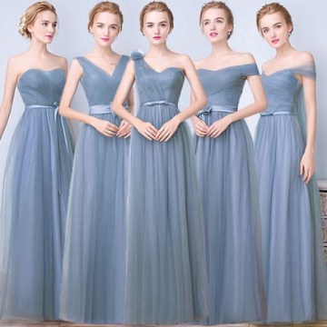 Bridesmaid Dress Long Sleeves Dusty Rose Bridesmaid Dresses Vestido Azul Marino Wedding Party Dress Woman Dresses for Wedding