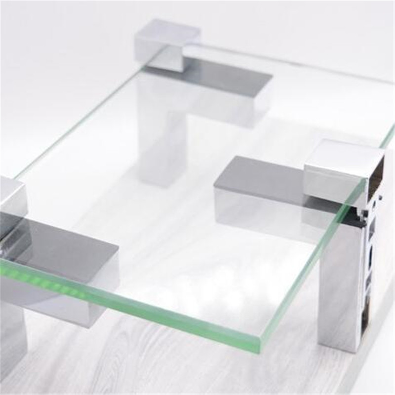 Zinc Alloy Adjustable Glass Clamps Glass Plated Brackets Chrome Alloy Shelf Holder Support Clamp Holder Glass Shelves