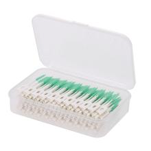 160pcs Soft Silicone Tooth Picks Double-ended Toothpick Floss Inter Brush Teeth Stick Hygiene Tools