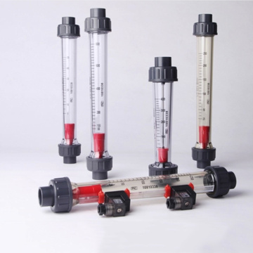 6-60L/H 10-100L/H 20mm Inner Diameter Socket Plastic Piping Type Liquid Float Flowmeter Water Flow Meter Rotameter Length 200mm