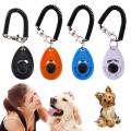 Cute Shape Dog Whistle Clicker Pet Dog Trainer Aid Guide With Key Ring Dog Training Whistle Dog Products Pet Supplies