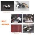 Hot Multifunctional Grinder Mini Electric Belt Sander Polishing Grinding Machine Cutter Edges Sharpener Belt Grinder Sanding