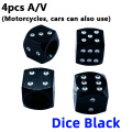 4PCS Dice Black