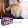 Portable Yarn Storage Bag Organizer with Divider for Crocheting Knitting Organization Portable Yarn Holder Tote for Travel