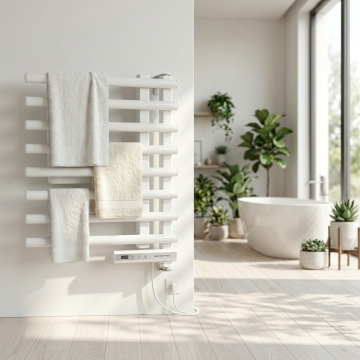 Luxury Wall-Mounted Towel Warmer with Digital Control IP34
