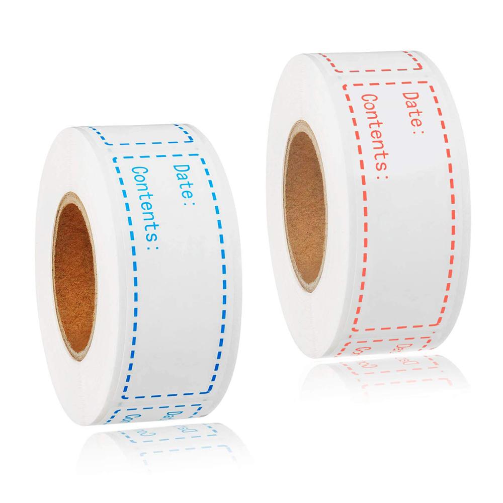 150pcs/roll Food Freezer Labels stickers 1x3 inch Self-Adhesive Storage Refrigerator Food Date Labels Easy Clean No Residue