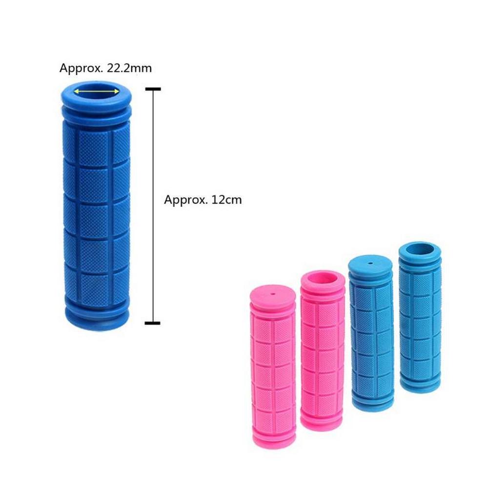 12cm Anti-skid Rubber Bicycle Handlebar Set Skateboard Scooter Rubber Grip Handle Handlebar Grips Colorful Bicycle Accessories