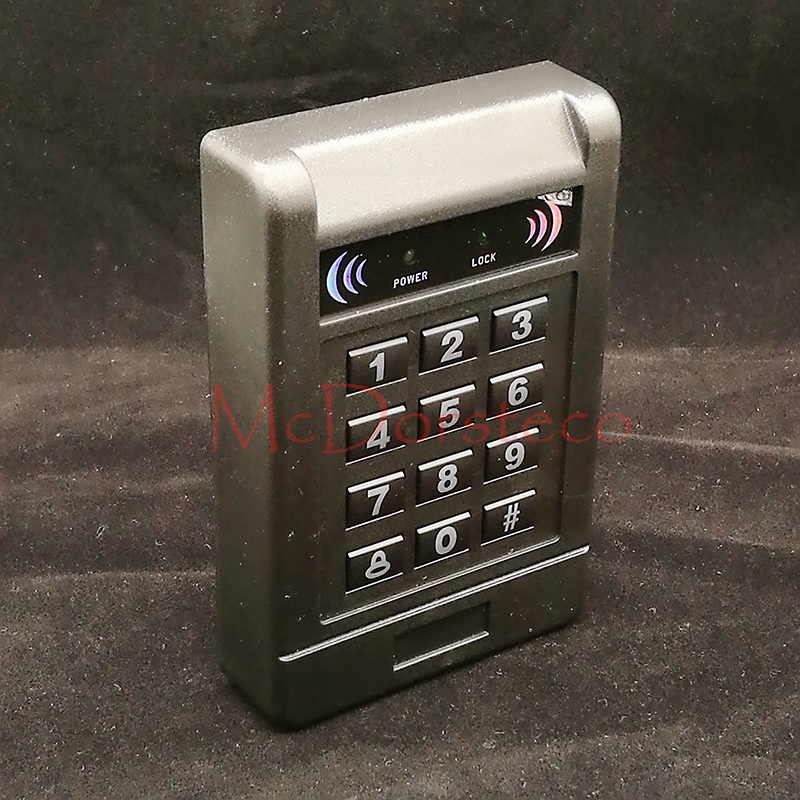 Contact-less 125khz RFID standalone access control card reader with digital keypad for home/apartment/factory Door security unit