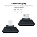 10W Qi Wireless Charger Pad Fast Charging Dock Non-slip Mat For AirPods 1/2/Pro Car Dashboard Holder Stand For BMW For Audi A6