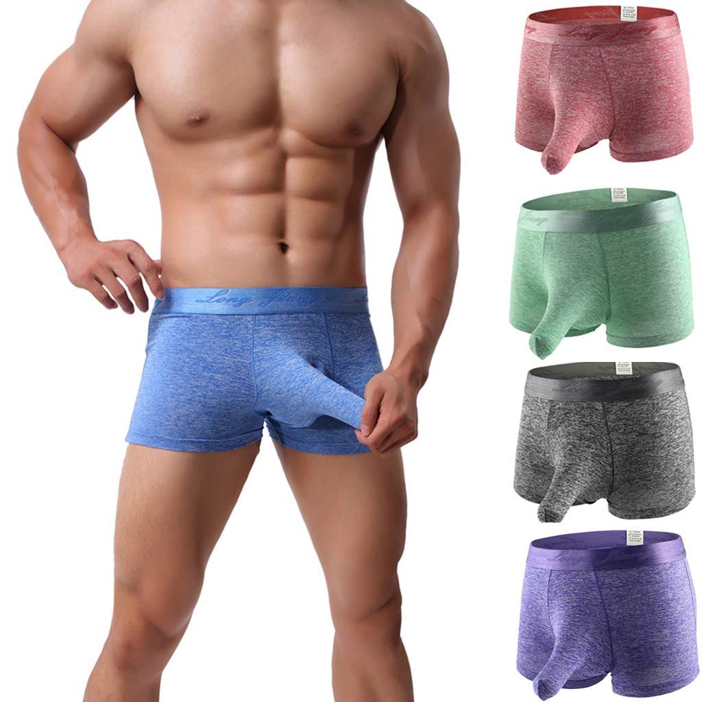 MUQGEW Men's gay Soft Briefs Underpants panties elephant men's erotic panties Knickers Shorts Sexy filter person Underwear