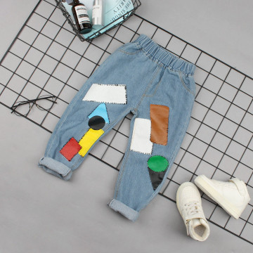 IENENS Child Boys Girls Jeans Long Pants Kids Baby Girl Denim Pants Clothing Spring Fashion Light Color Cowboy Trousers Fit 2-6Y