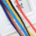 8 Color PU Knitted Tie Up Waist Belt Women Fringe Belt Girls String Waistband Black White Red Gold Chain Belts for Women