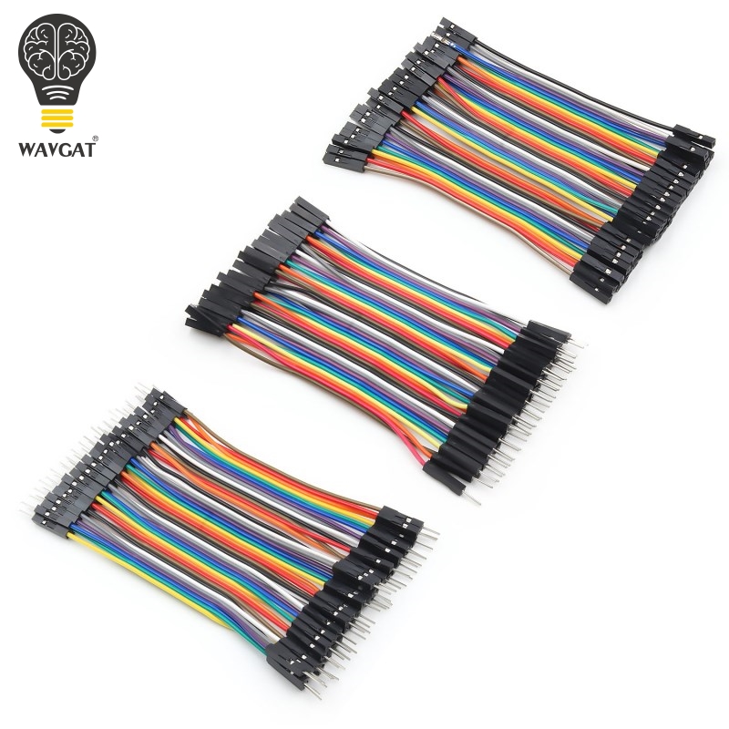 WAVGAT Dupont Line 120pcs 10cm Male to Male + Female to Male and Female to Female Jumper Wire Dupont Cable for arduino DIY KIT