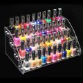 Multilayer Clear Acrylic Nail Polish Rack Household Makeup Tool Holder Cosmetic Nail Polish Organize Storage Shelf