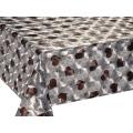 Double Face Silver Gold Printed Tablecloth