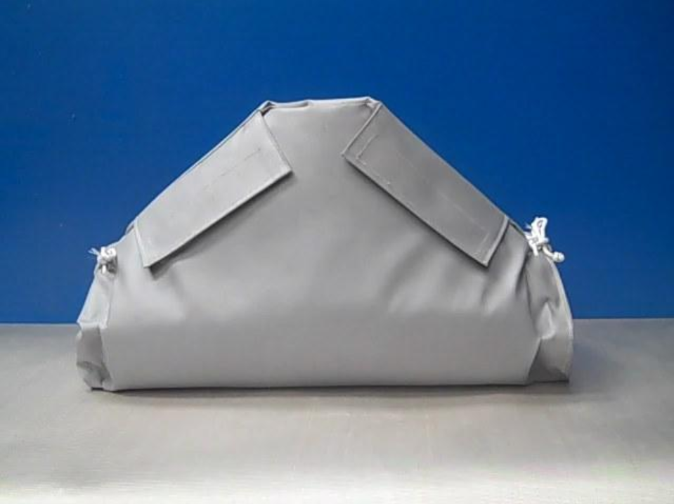 grey fabric insulation covers