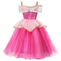 Sleeping Beauty Princess Cosplay Fancy Dress Baby Girl Lace Patchwork Tulle Ball Gown Kids Christmas Party Frocks