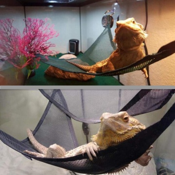 Reptile Hammock Lounger Ladder Accessories Set For Large Small Bearded Dragons Anole Geckos Lizards Or Snakes