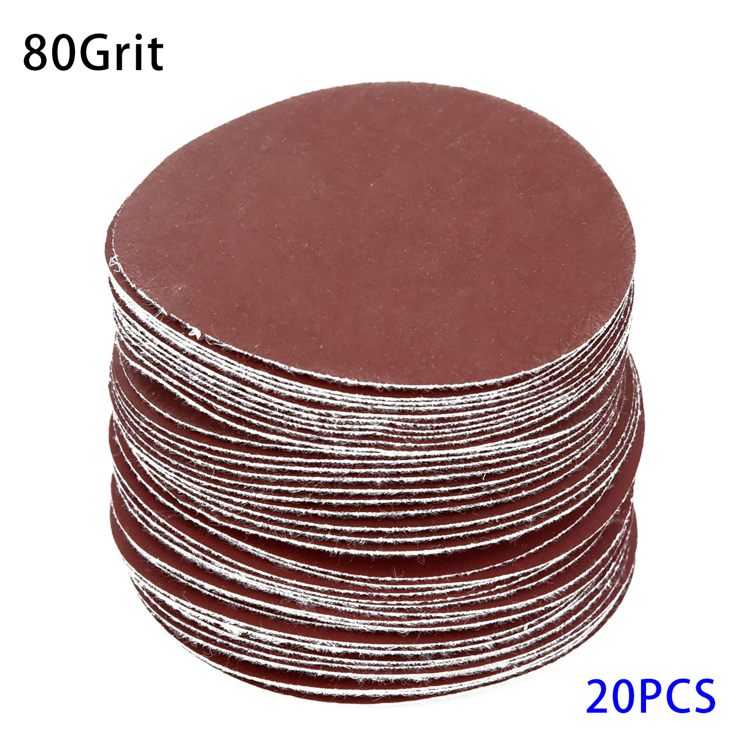 20ps 3" 75mm Round Sandpaper Abrasive Disk Sand Sheet Grit 40~3000 Hook and Loop Sanding Disc for Sander