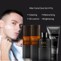 4PCS/SET Men Brightening Skin Care Set Cleanser & Toner & Lotion&Cream Oil Control Refreshing Moisturizing Hydrating Facial care