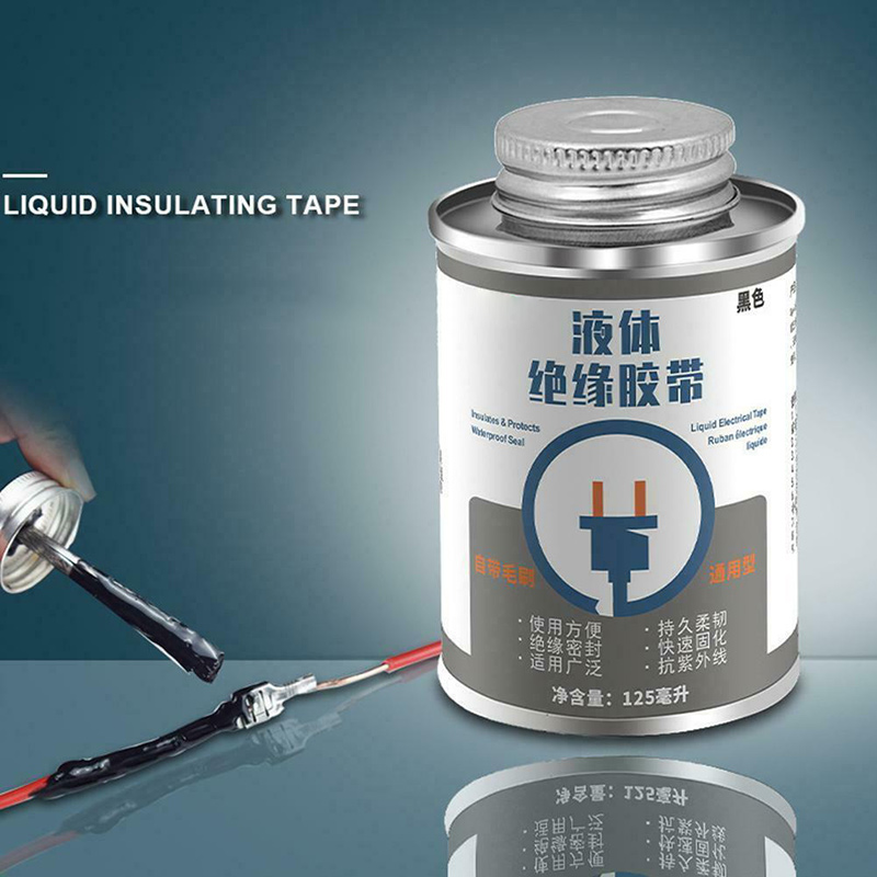 125ML Liquid Insulation Electrical Tape Tube Paste Waterproof Anti-UV Fast Dry Tape Electrical Equipment