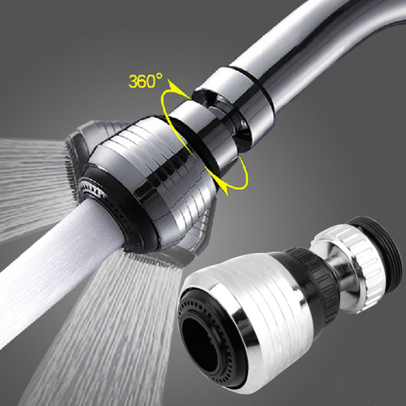 360 Degree Rotatable Kitchen Faucet Water Pressure Bubbler Saving Tap Aerator Diffuser Shower Head Filter Nozzle Spray Accessory