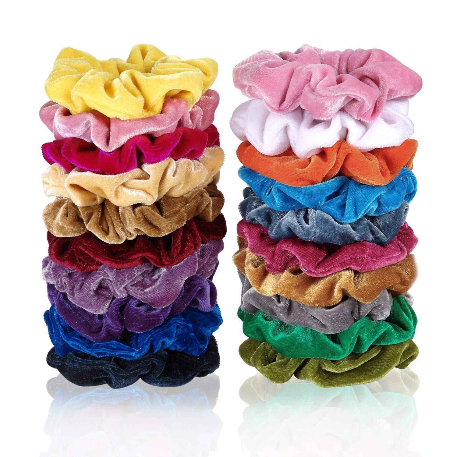 50/20/16/12/10/6PCS Fashion Velvet/Silk Scrunchie Elastic Hair Rubber Bands Hair Ropes Ties Gum For Women Hair Accessories