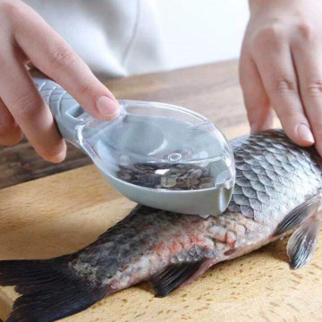 Fish Scale Scraper Fish Skin Brush Lazy Easy to Use Seafood Tools Fast Remove Fish Knife Cleaning Kitchen Accessories