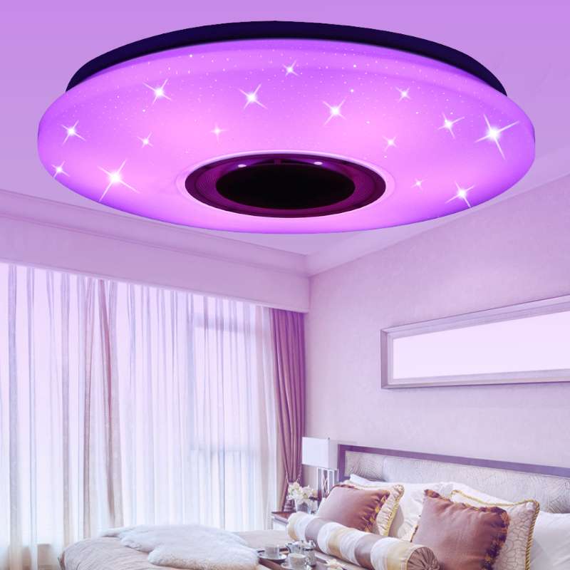200W Modern RGB LED Ceiling Lights Home lighting APP bluetooth Music Light Bedroom Lamps Smart Ceiling Lamp+Remote Control