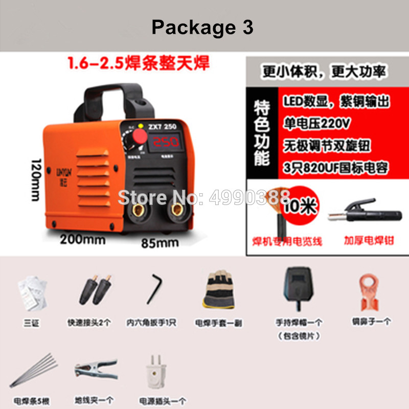 For free 250A 110-250V Compact Mini MMA Welder Inverter ARC Welding Machine Stick Welder