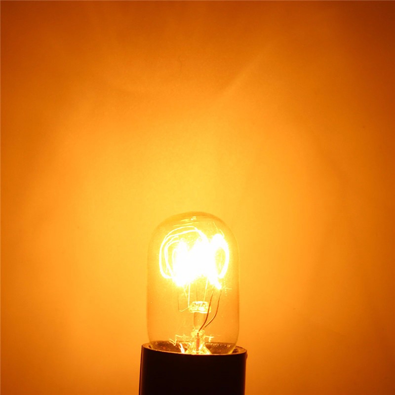1pcs Edison Bulb E14 SES 15W/25W Warm White Refrigerator Fridge Light Bulb Tungsten AC 220-230V Filament Lamp Bulbs Ligthing