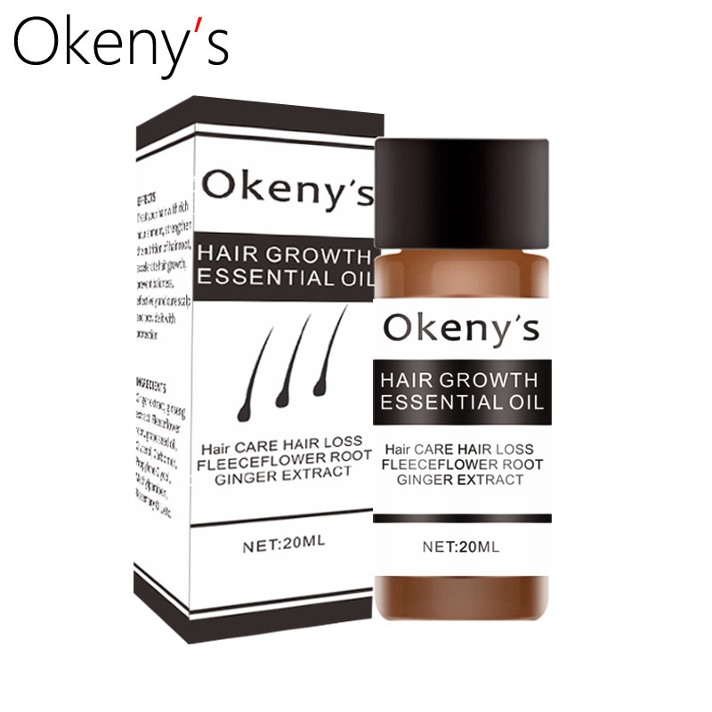 Okeny's Ginger Andrea Hair Growth Essence Oil Fast Grow Dense Restoration Anti Hair Loss Product Sunburst Alopecia for Woman Man