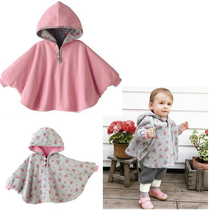 Fashion Baby Coats Boys Girls Clothes Smocks Outwear Fleece Cloak Mantle Children's Clothing Poncho Shawl Cape Amice Wrap Tippet