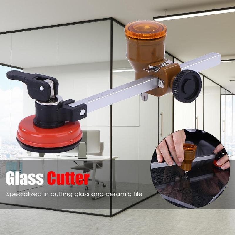 40/60/100cm Glass Cutter Multi-function Roller Type Circular Glass Cutter With Suction Cup Professional Woodworking Cutting Tool