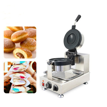Hot Gelato Panini Press Brioche Burger Commercial Krapfen Warmer Ice Cream Panini Donut Doughnut Pan Machine