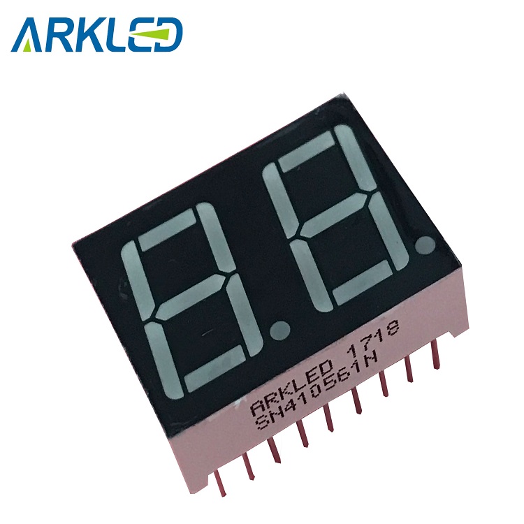 0.56 inch two digits led display yellow color