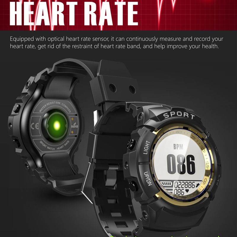 S816 Sport Smart Watch Men IP68 Waterproof Fitness Tracker Dynamic Heart Rate Compass Stopwatch Alarm Clock Smartwatch