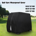 4 Passengers Golf Cart Cover 210D Oxford Waterproof Club Car Roof Enclosure Rain Cover Golf Accessories #D