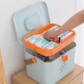 Emergency First-aid Medicine Box Double Layer Portable Storage Plastic Organizer Chest Emergency Container Home Medical Kit