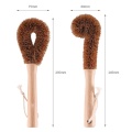 Coconut Palm Long Cup Coffee Tea Glass Brushes Cleaning helper Bottle For Brush Kitchen Handle Tool decontamination