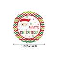 500pcs Merry Christmas Handmade Sticker Card Box Package Santa Thank You Label Sealing Stickers Wedding Decor Party Supplies